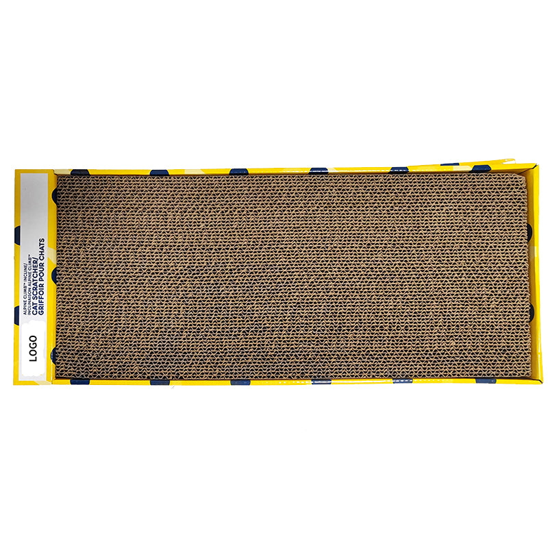 LIMING Folding Triangle Cat Grab Board Corrugated paper Cat claw board grinding claw board Folding: 51 * 21 * 5.8cm Unfolding: 47 * 21 * 22cm