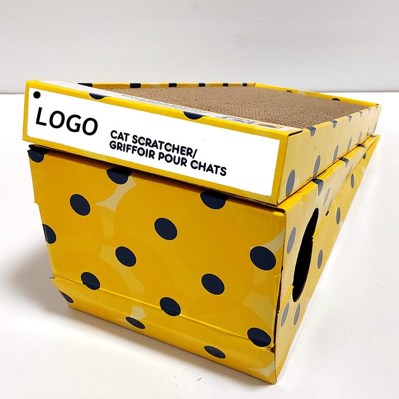 LIMING Folding Triangle Cat Grab Board Corrugated paper Cat claw board grinding claw board Folding: 51 * 21 * 5.8cm Unfolding: 47 * 21 * 22cm