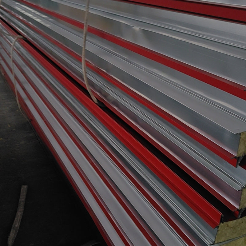 MEIHUA Rock wool/foam Sandwich panels Fireproof rock wool sandwich tile mechanism rock wool corrugated board