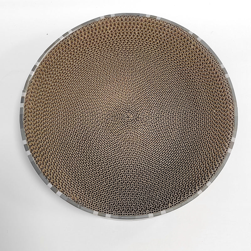 LIMING Round cat bed Cat scratch board Corrugated paper Cat claw board grinding claw board 39.5*39.5*10cm
